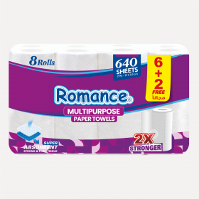 Romance 80 Sheet kitchen Towel (6+2) rolls