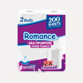 Romance 100 Sheet kitchen Towel 2 rolls