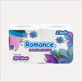 Romance 200 Sheet Toilet Tissue 2 rolls