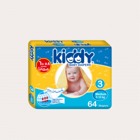 Kiddy Baby Diapers Medium (size 3) (58+6) diapers