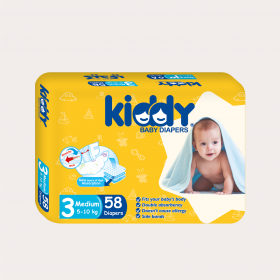 Kiddy Baby Diapers Medium (size 3) (58+6) diapers