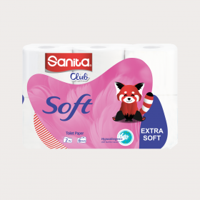 Sanita Club 220 Sheet Toilet Tissue 6 Soft Rolls